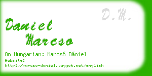 daniel marcso business card