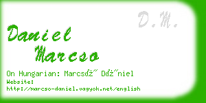 daniel marcso business card